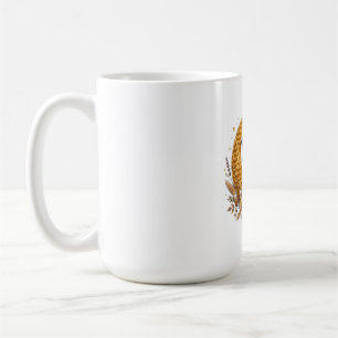 Hexenpilz-Mond - Honigwaben-Boho Kaffeetasse