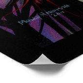 Hexenplakat mit leuchtenden Augen Fantasy-Kunst Poster (Ecke)