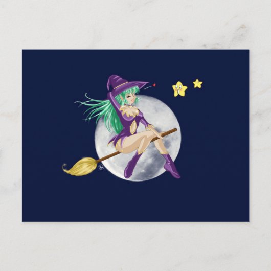 Hexenpostkarte Postkarte (Vorderseite)