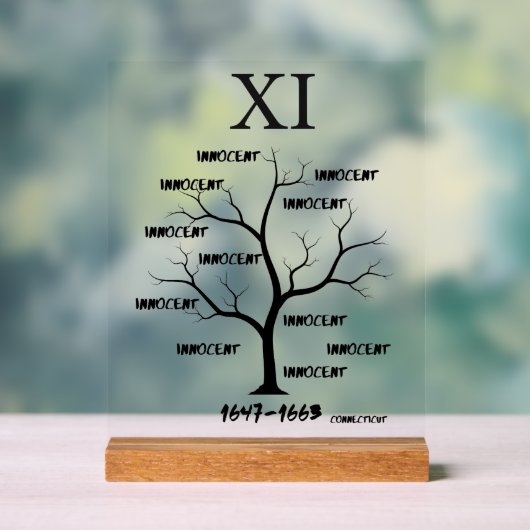 Hexenprozesse Acrylschild (Neutral)