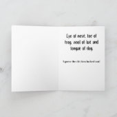 Hexenrezept Karte (Innenseite)