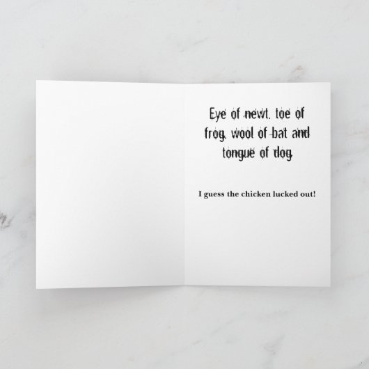 Hexenrezept Karte (Innenseite)