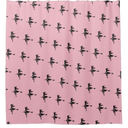 Hexenriding Broom Halloween Thunder_Cove Duschvorhang (Vorderseite)