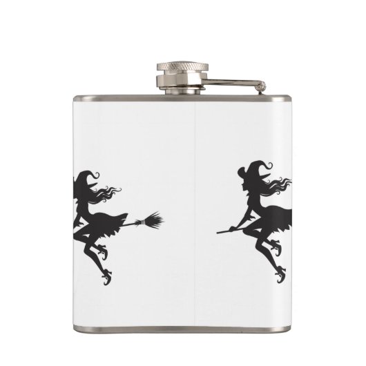 Hexenriding Broom Halloween Thunder_Cove Flachmann (Rückseite)