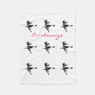 Hexenriding Broom Halloween Thunder_Cove Fleecedecke