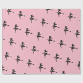 Hexenriding Broom Halloween Thunder_Cove Geschenkpapier (Flach)