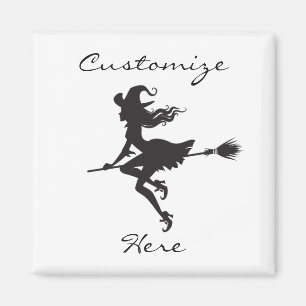 Hexenriding Broom Halloween Thunder_Cove Magnet