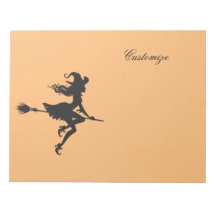 Hexenriding Broom Halloween Thunder_Cove Notizblock