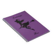 Hexenriding Broom Halloween Thunder_Cove Notizblock (Rechte Seite)