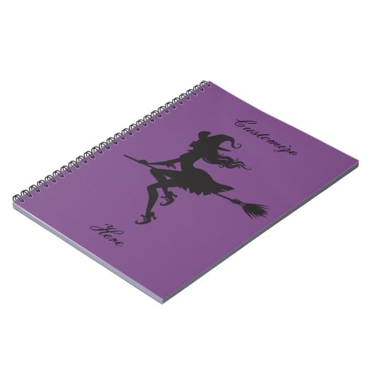 Hexenriding Broom Halloween Thunder_Cove Notizblock (Linke Seite)