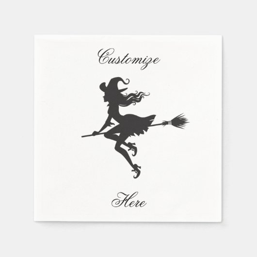 Hexenriding Broom Halloween Thunder_Cove Serviette (Vorderseite)