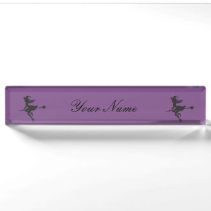 Hexenriding Broom Thunder_Cove Halloween Namensplakette