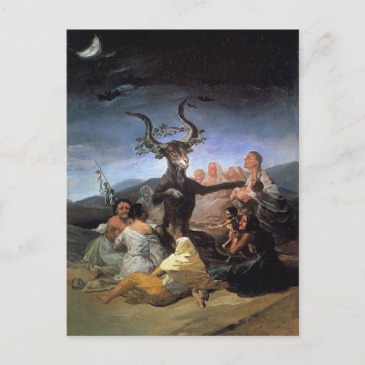 'Hexensabbat' Postkarte (Vorderseite)