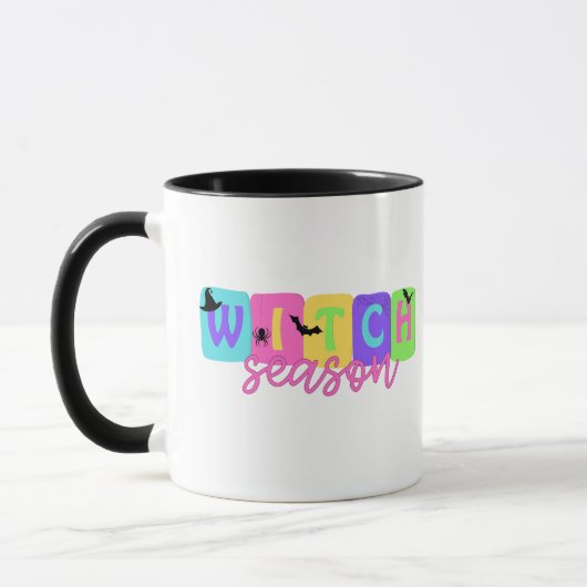 Hexensaison - Niedliches Halloween-Design Tasse (Links)