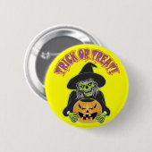 Hexenschädel Button (Vorne & Hinten)