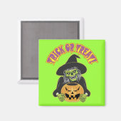 Hexenschädel Magnet (Vorderseite/Rückseite)