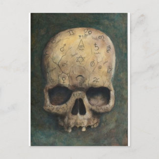Hexenschädel Postkarte