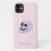 Hexenschädel Rosa Handyhülle Case-Mate iPhone Hülle (Rückseite)