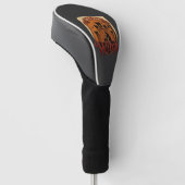 Hexenschloss Kessel Eule Fledermäuse_1 Golf Headcover (angewinkelt)