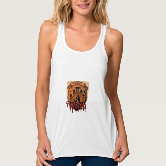 Hexenschloss Kessel Eule Fledermäuse_1 Tank Top (Vorderseite)