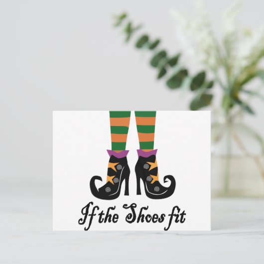 Hexenschuhe Postkarte (Stehend Vorderseite)