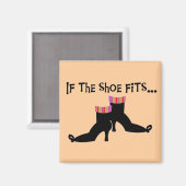 Hexenschuhe T - Shirt und Geschenke Magnet (Vorderseite/Rückseite)