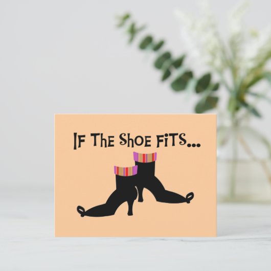 Hexenschuhe T - Shirt und Geschenke Postkarte (Stehend Vorderseite)