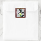 Hexenschutzkleber Quadratischer Aufkleber (Tasche)