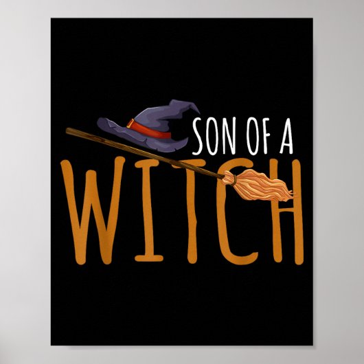 Hexensohn-Halloween-Hut Poster (Vorne)