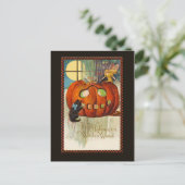 Hexenstab Halloween Postkarte (Stehend Vorderseite)
