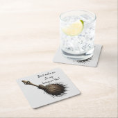 Hexenstiefel Rechteckiger Pappuntersetzer (Vor Ort)