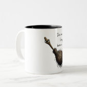 Hexenstiefel Zweifarbige Tasse (Vorderseite Links)