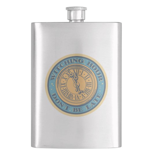 Hexenstunde Flasche Flachmann (Vorderseite)