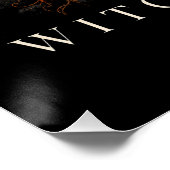 Hexenstunde Gothic Halloween Hexe Poster (Ecke)
