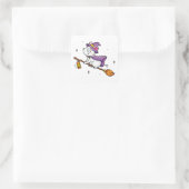 Hexenstunde Quadratischer Aufkleber (Tasche)