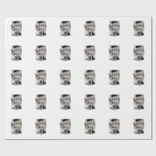 Hexenstunde Vintage Gravur Hexen Design_1 Geschenkpapier