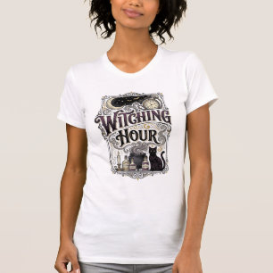 Hexenstunde Vintage Gravur Hexen Design_1 T-Shirt