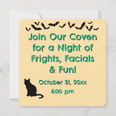 Hexentag Wellness-Center Funny Spaß Einladung (Rückseite)