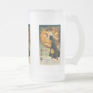 Hexentanz Vintage Halloween-Karte Tasse