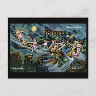 Hexentanz Walpurgisnacht Postkarte
