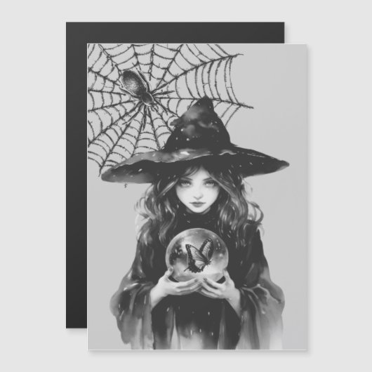 Hexentasche Magneteinladung (Vorne/Hinten)