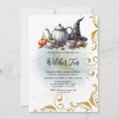 Hexentee Einladung (Vorderseite)