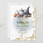 Hexentee Einladung (Vorderseite)