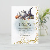 Hexentee Einladung (Stehend Vorderseite)