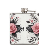 Hexentrank-Gotisches-Blumen-Design Flachmann (Rückseite)