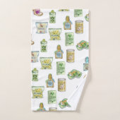 Hexentrank-Muster doppelt Badhandtuch Set (Handtuch)