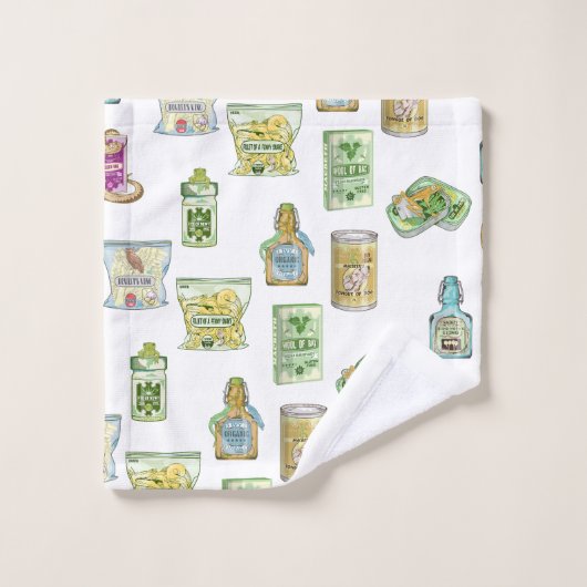 Hexentrank-Muster doppelt Badhandtuch Set (Waschlappen)