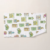 Hexentrank-Muster doppelt Badhandtuch Set (Handtuch)