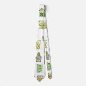 Hexentrank-Muster doppelt Krawatte (Vorderseite)