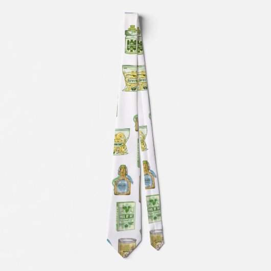 Hexentrank-Muster doppelt Krawatte (Vorderseite)